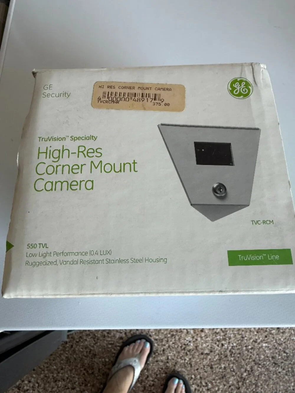 GE Security TruVision High Resolution Corner Mount Camera